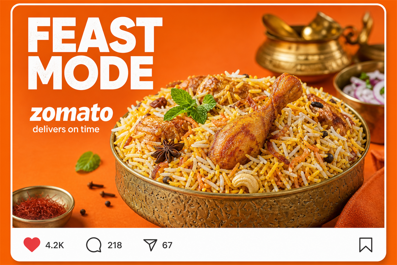 Zomato food delivery campaign